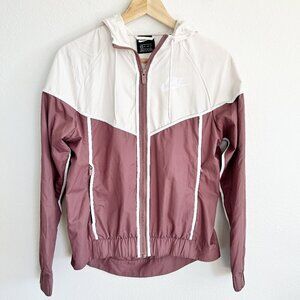 Nike Jacket Windrunner Windbreaker Hooded Full Zip Pink